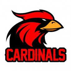Large Cardinal Mascot Temporary Tattoo with Cardinals wording