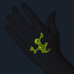 Glow In The Dark Dancing Skeleton Temporary Tattoo